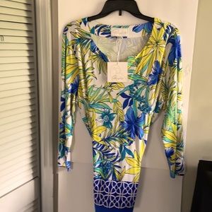 Pappagallo Summer women’s Top Blouse Tunic XL NWT